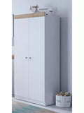 Little Acorns Burlington Double Nursery Wardrobe – White & Oak - Wardrobe