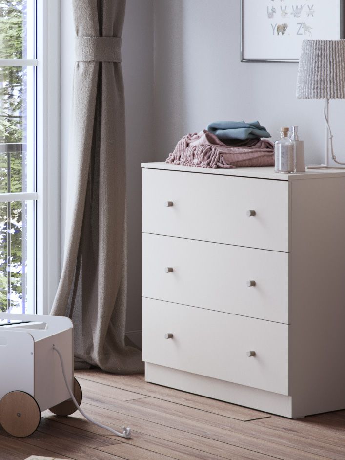 Little Acorns Burlington Dresser - Cashmere & Truffle Oak - Dresser & Changing Unit