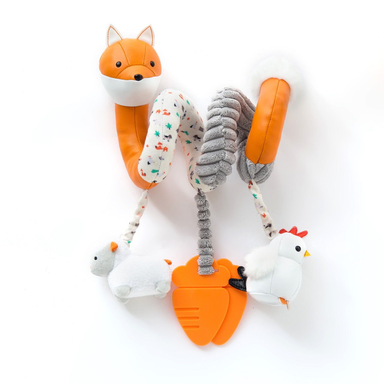 Little Big Friends Activity Pram Spiral - Farm - Sensory Toy