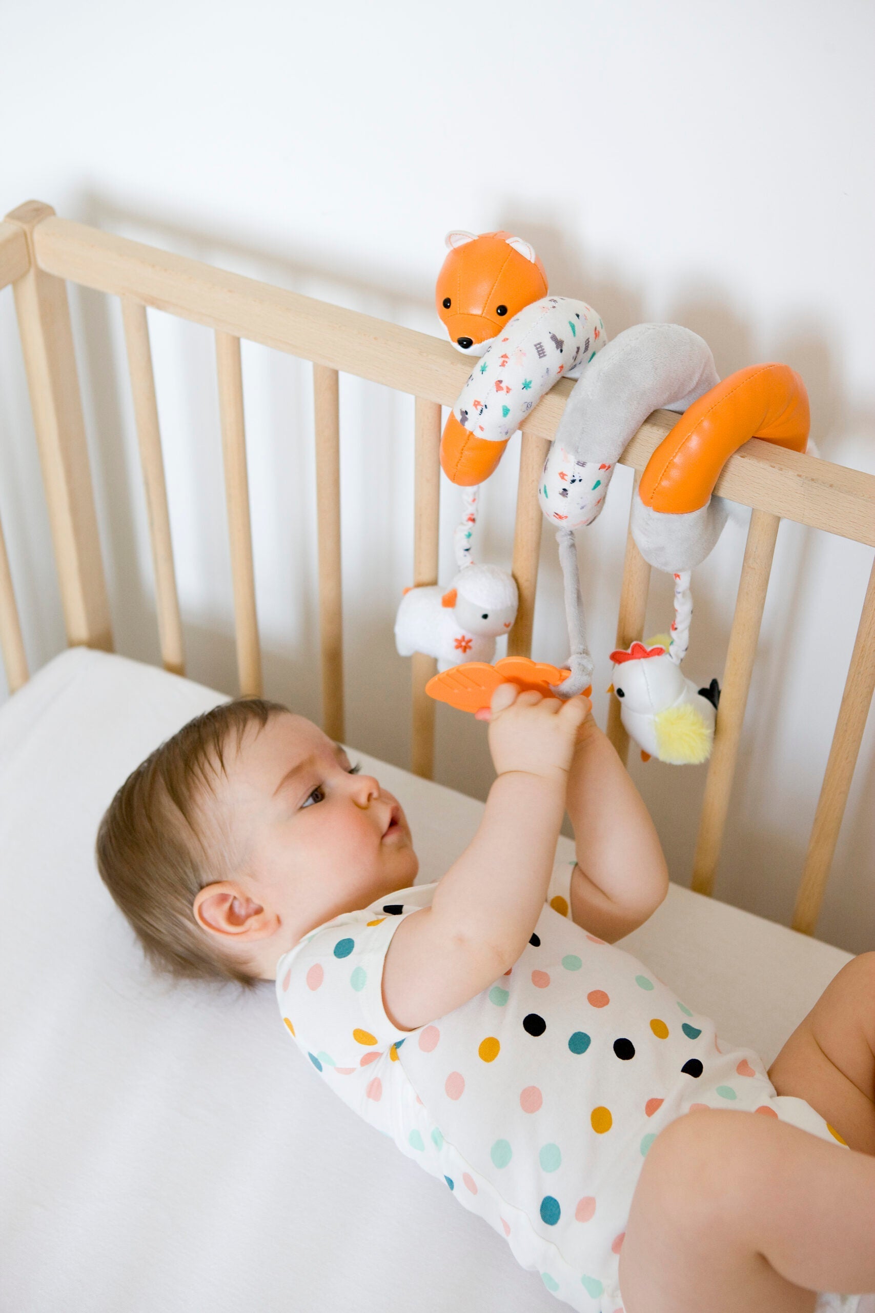 Little Big Friends Activity Pram Spiral - Farm - Sensory Toy
