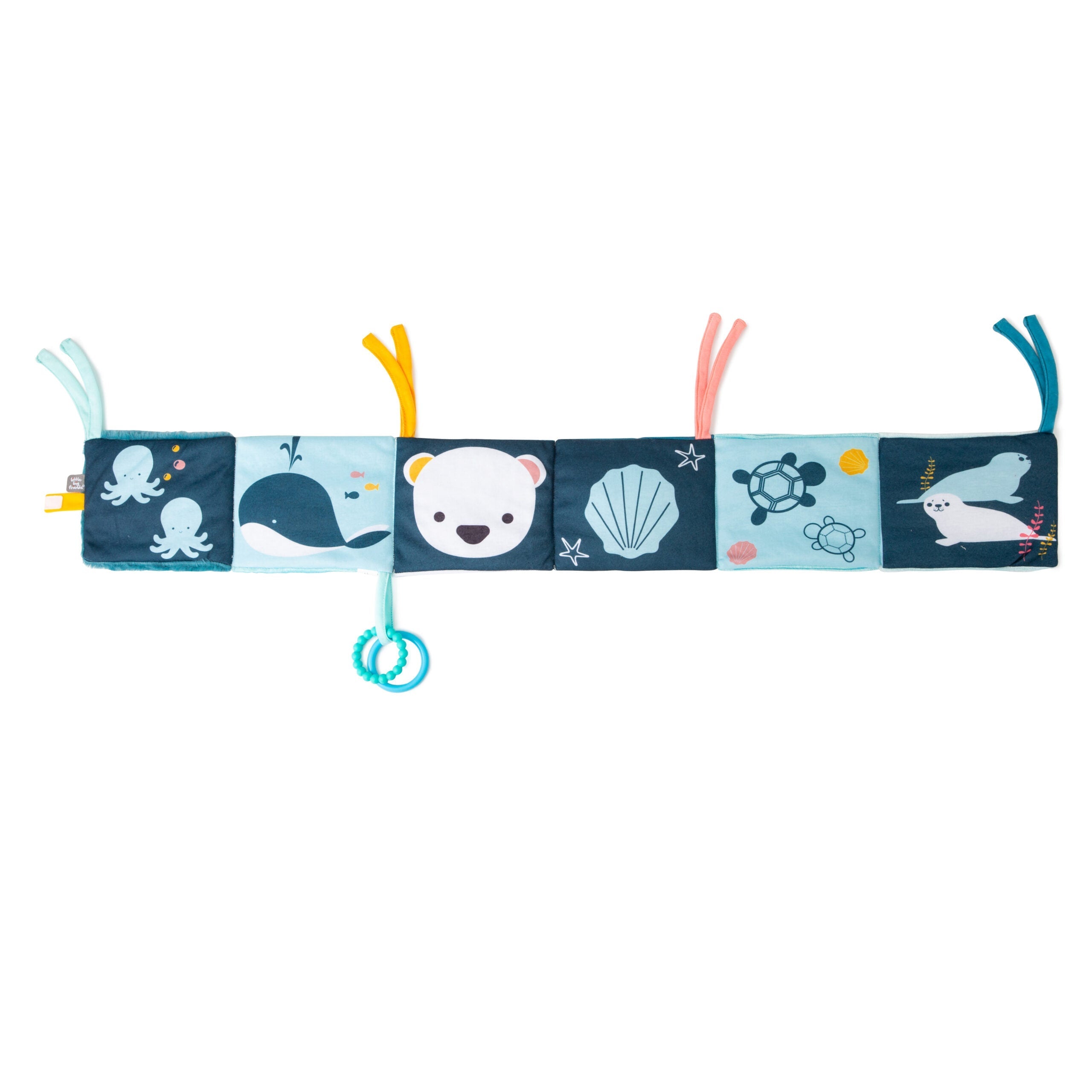 Little Big Friends Children’s Plush Soft Activity Sensory Book - Ocean - Sensory Toy