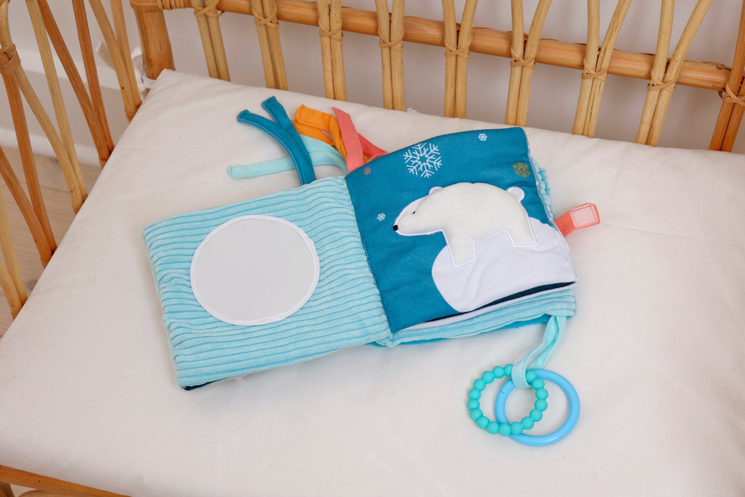 Little Big Friends Children’s Plush Soft Activity Sensory Book - Ocean - Sensory Toy