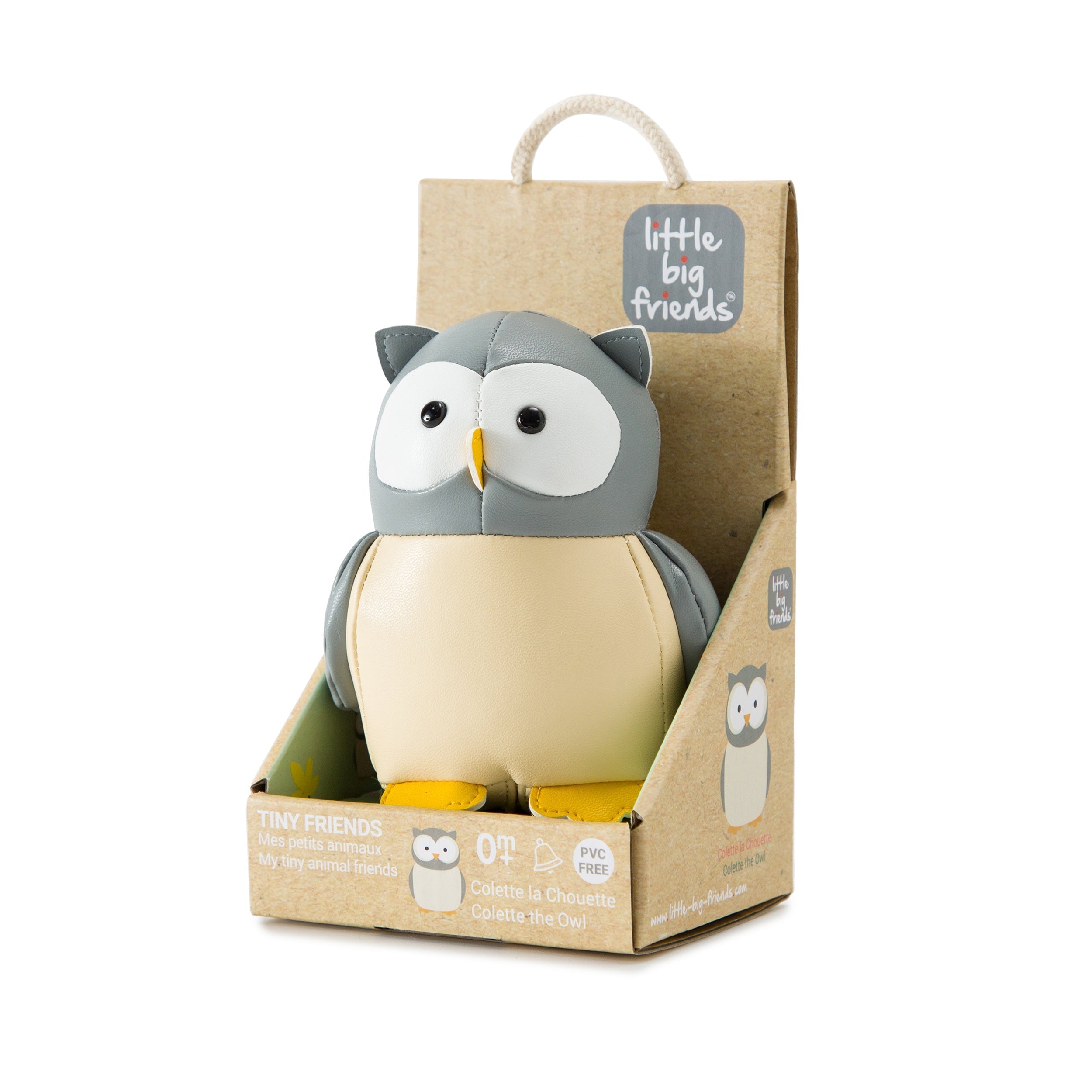 Little Big Friends - Farm Collection Tiny Friends Rattle Toy - Owl - Rattle / Teether