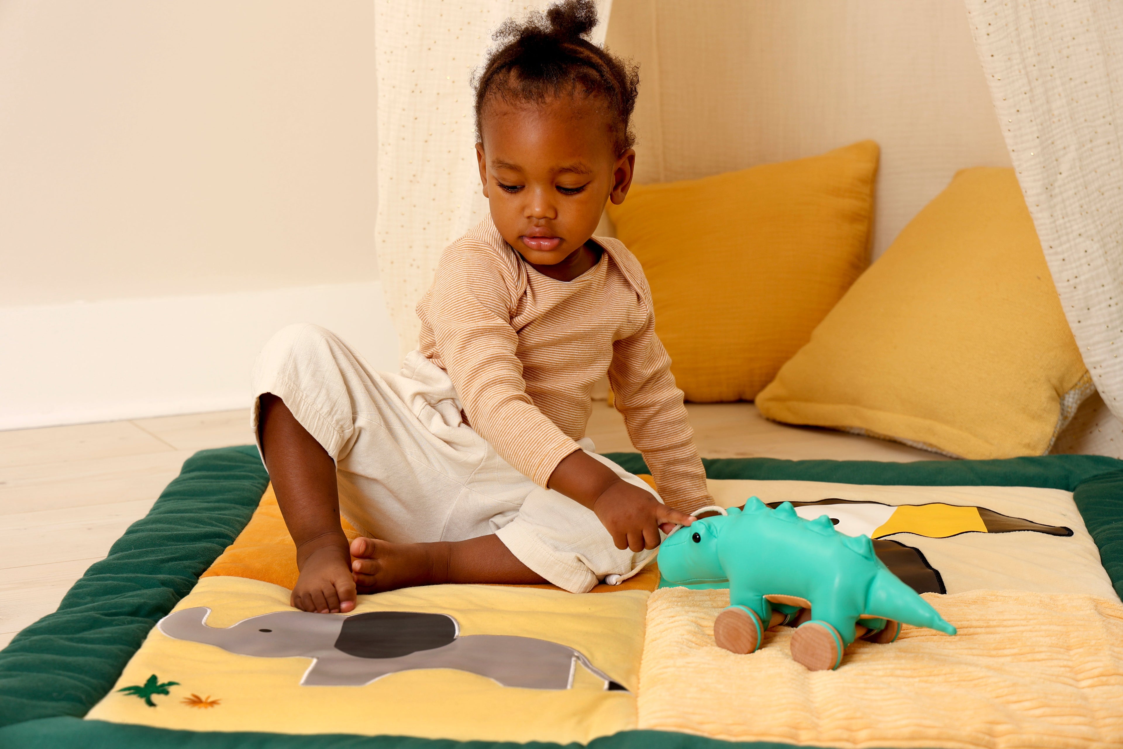 Little Big Friends Pull Along Animal Toy – Achille the Crocodile - Push & Pull Toy