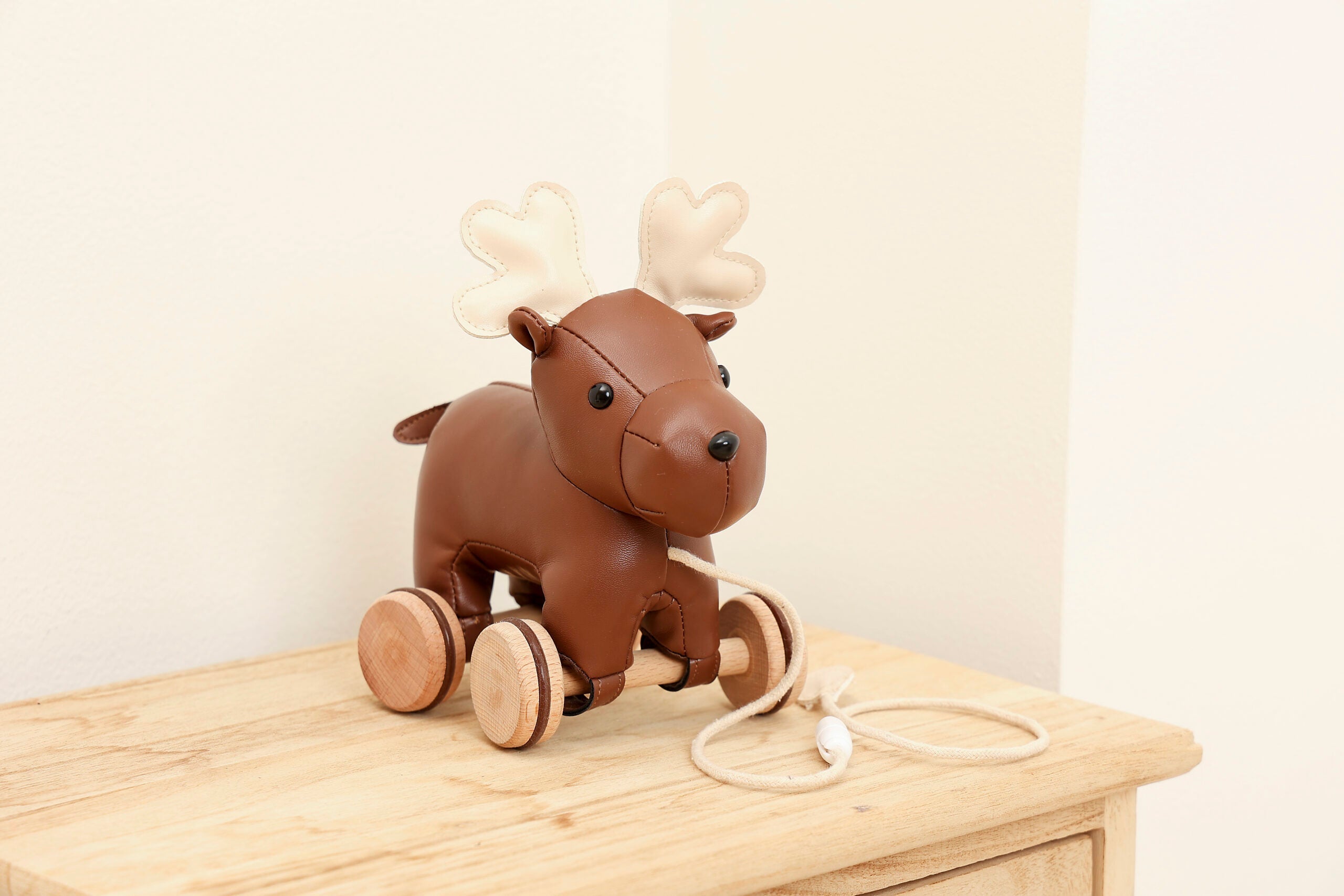 Little Big Friends Pull Along Animal Toy – Bruce the Moose - Push & Pull Toy