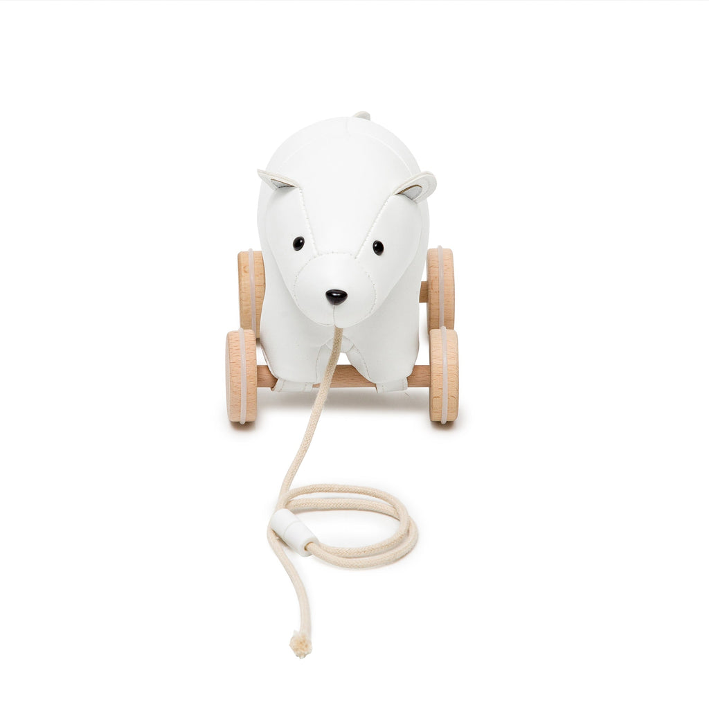 Little Big Friends Pull Along Animal Toy – Nathan the Polar Bear - Push & Pull Toy
