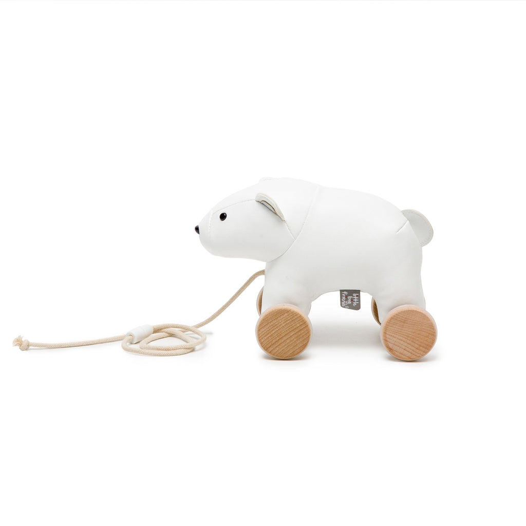 Little Big Friends Pull Along Animal Toy – Nathan the Polar Bear - Push & Pull Toy