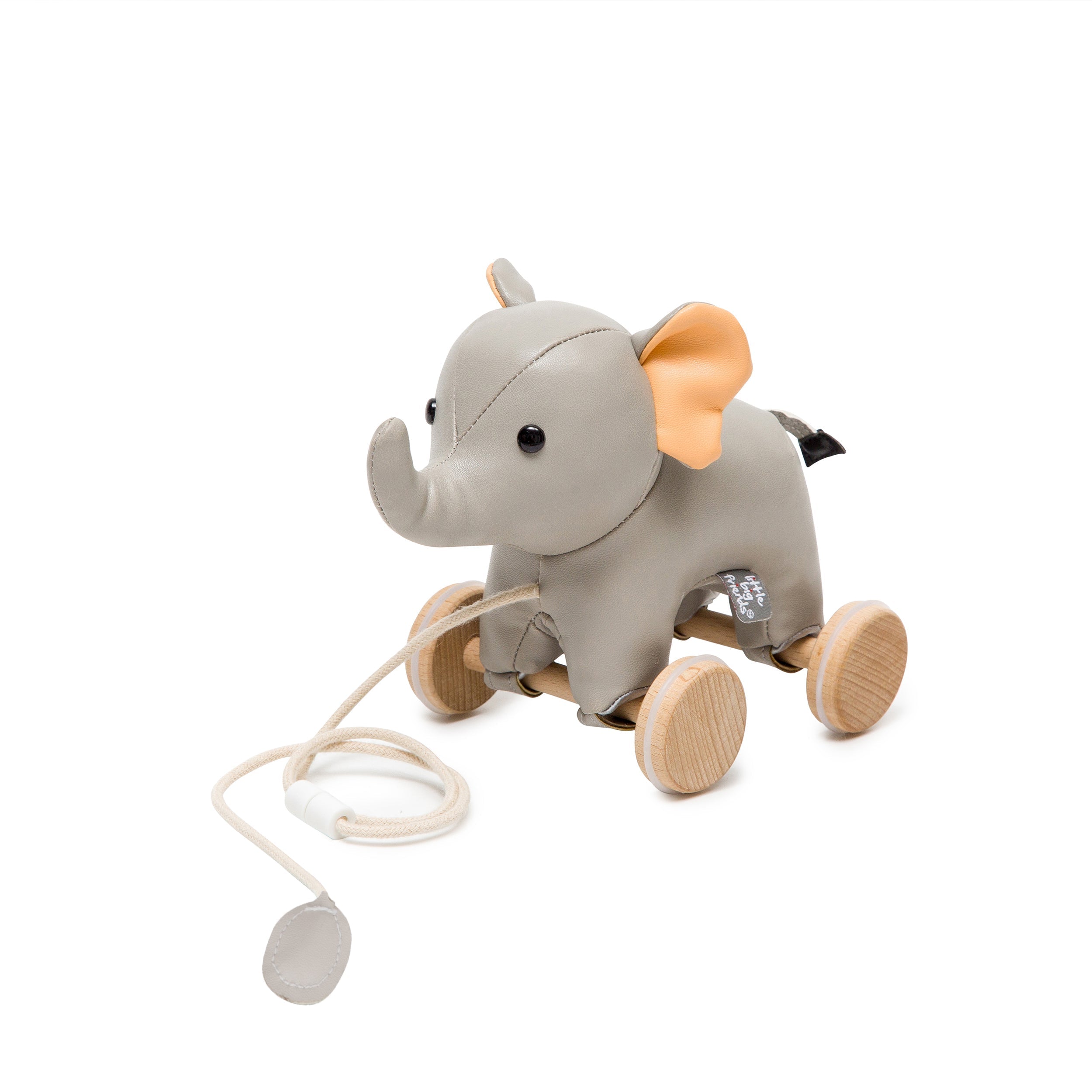 Little Big Friends Pull Along Animal Toy – Vincent the Elephant - Push & Pull Toy