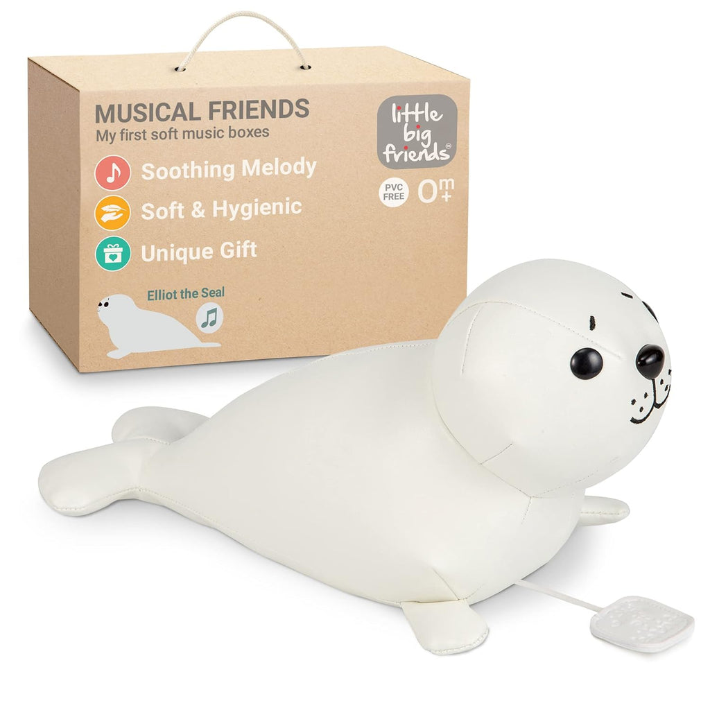 Little Big Friends: Sea Collection Pull-String Musical Animal Toy - Elliot the Seal - Musical Toy