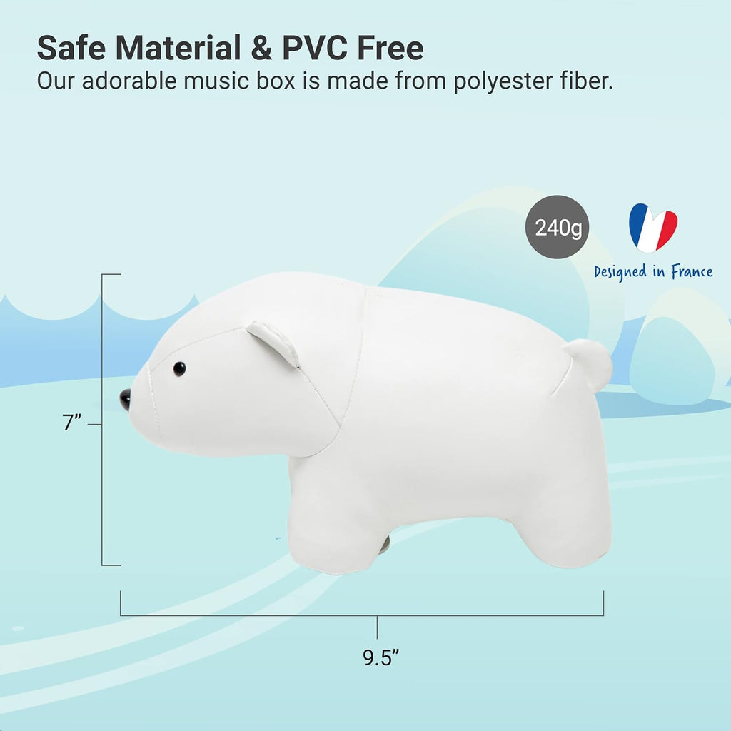 Little Big Friends: Sea Collection Pull-String Musical Animal Toy - Nathan the Polar Bear - Musical Toy