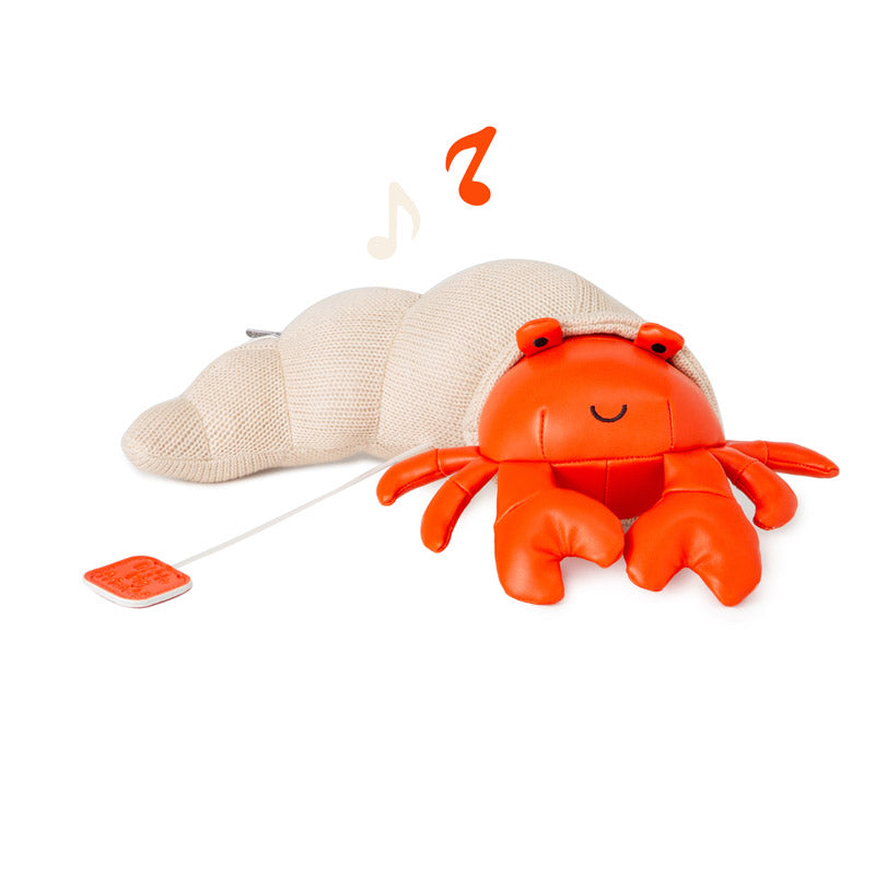 Little Big Friends: Sea Collection Pull-String Musical Animal Toy - Brigette the Hermit Crab - Musical Toy
