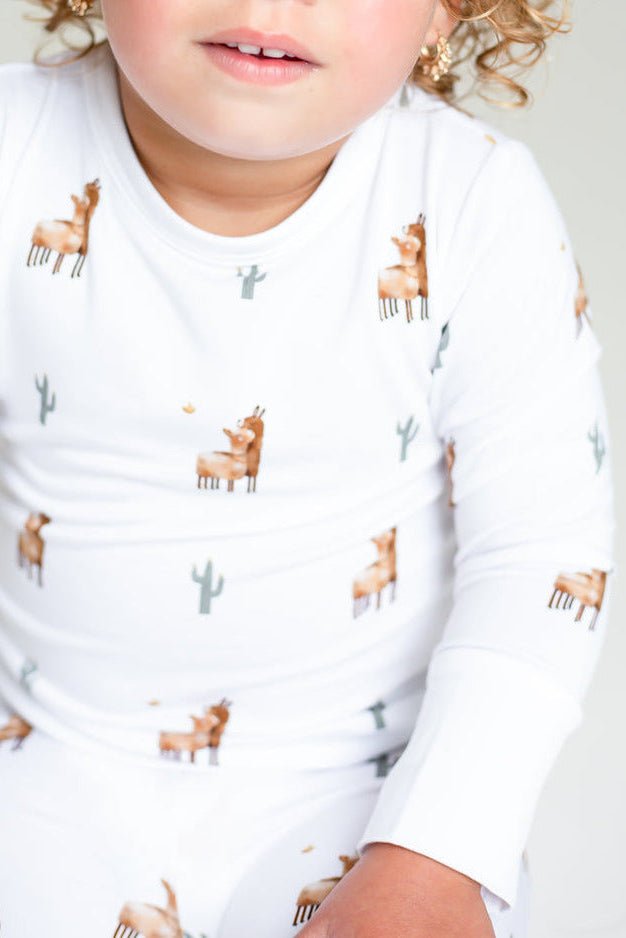 Llama Bamboo Two-Piece Set Long Sleeve Pyjamas - Pyjamas