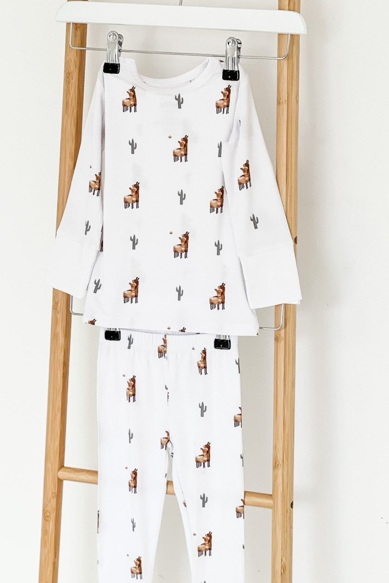 Llama Bamboo Two-Piece Set Long Sleeve Pyjamas - Pyjamas