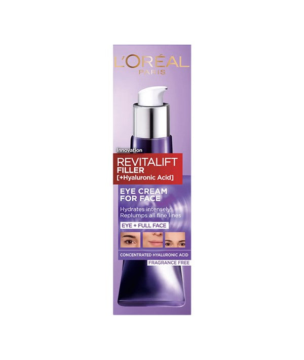 Loreal Paris Loreal Revitalift Filler Hyaluronic Acid Eye Cream For Face 30ml-5