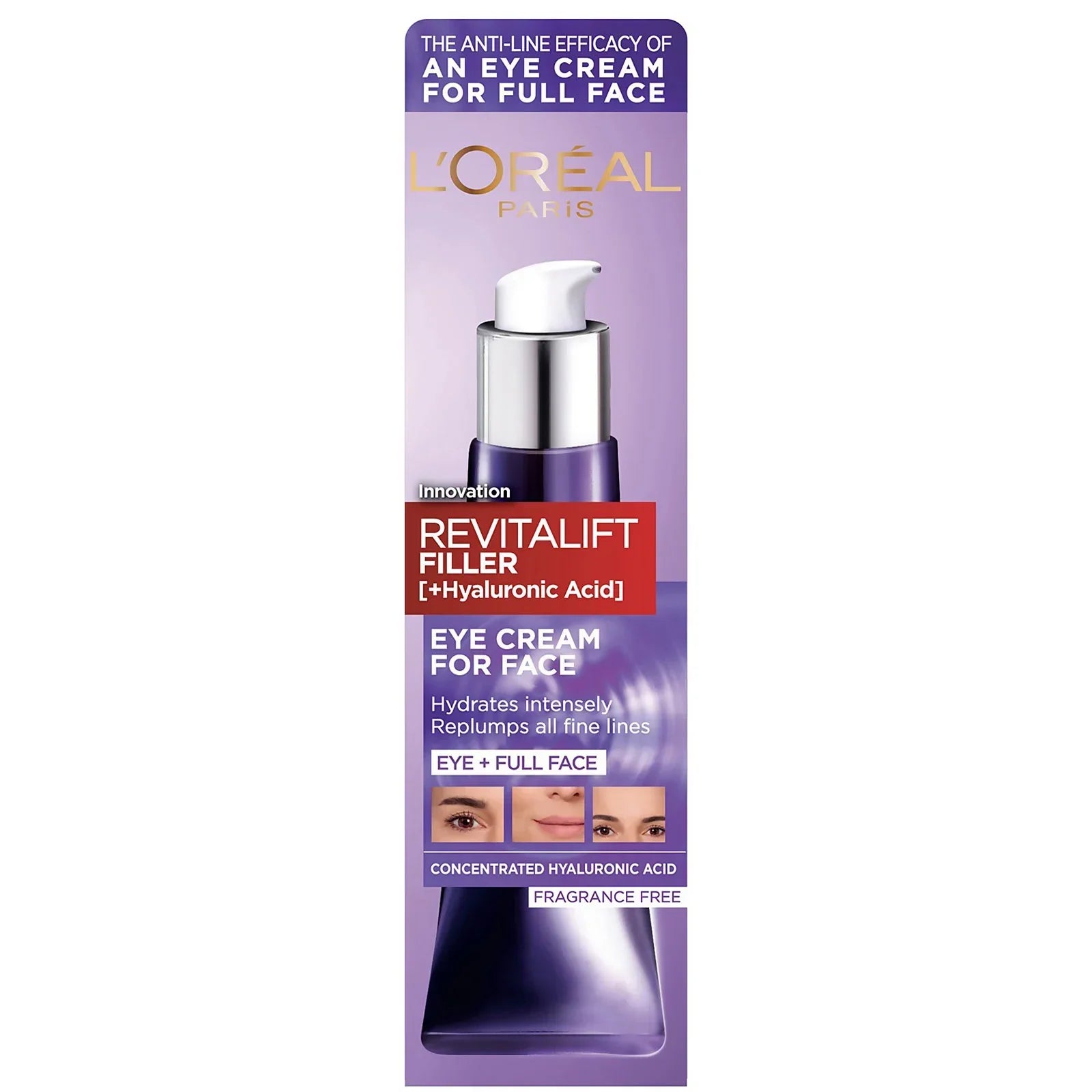Loreal Paris Loreal Revitalift Filler Hyaluronic Acid Eye Cream For Face 30ml-0