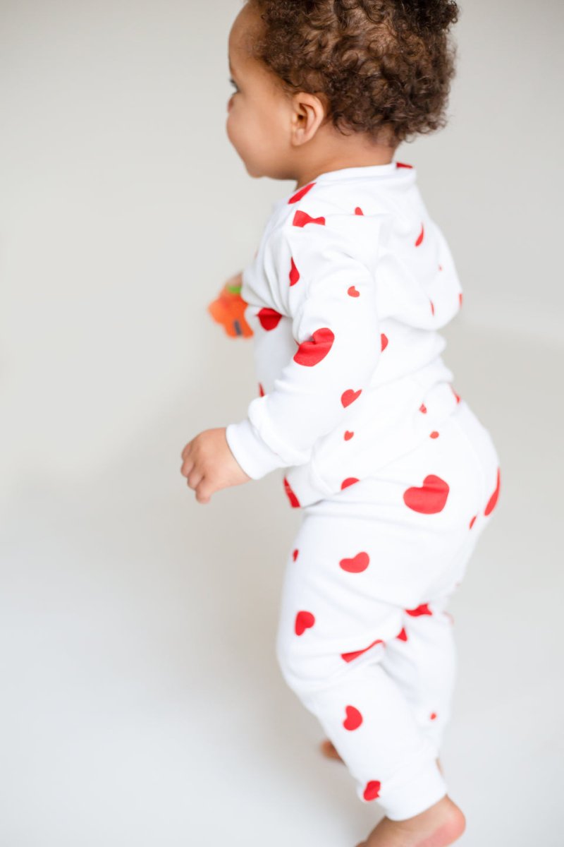Love Heart Bamboo & Organic Cotton Two-Piece Set Long Sleeve Pyjamas - Pyjamas