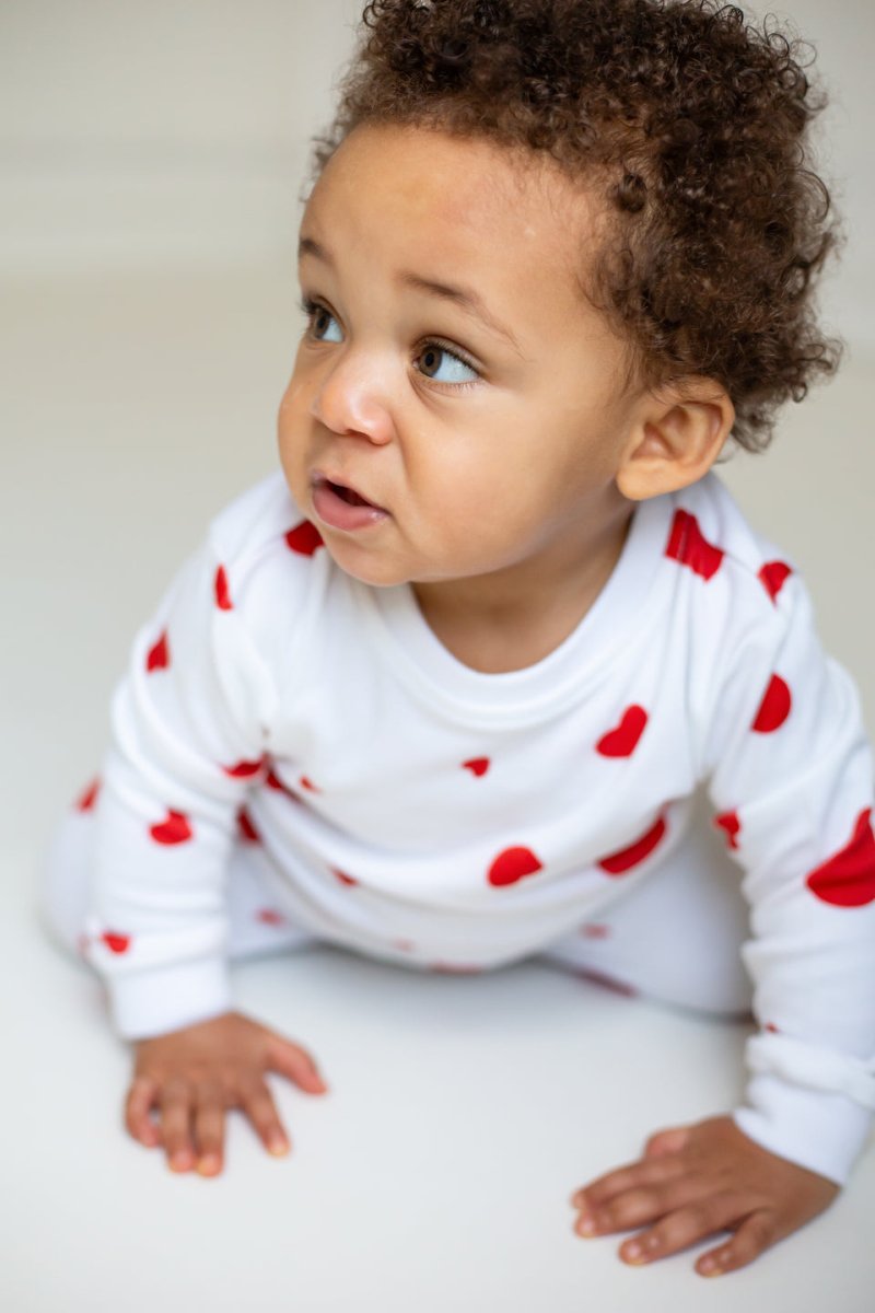 Love Heart Bamboo & Organic Cotton Two-Piece Set Long Sleeve Pyjamas - Pyjamas