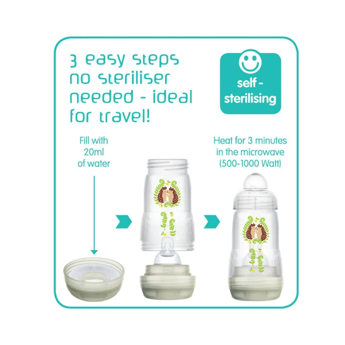 MAM Easy Start Anti-Colic Bottle Unisex 160ml Pack of 3 - Anti Colic