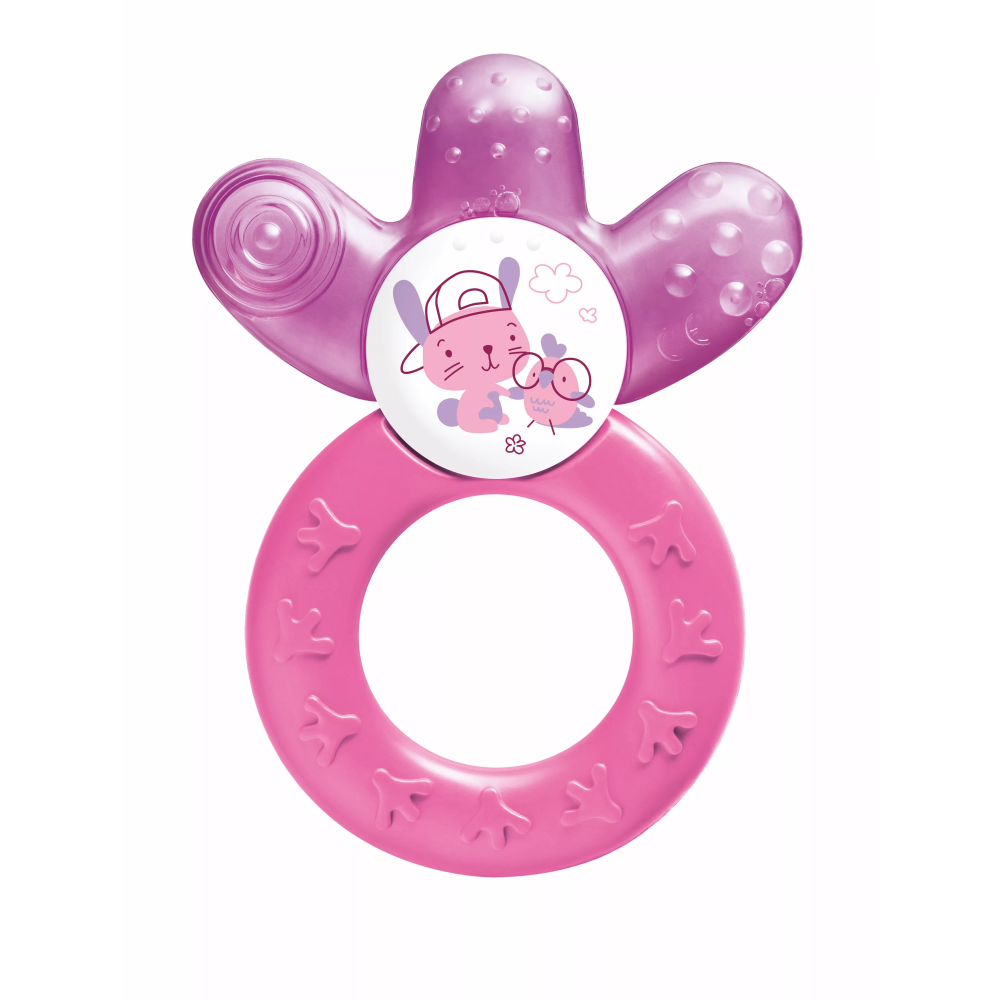 MAM Water Filled Ergonomic Cooler Teether – Pink - Rattle / Teether