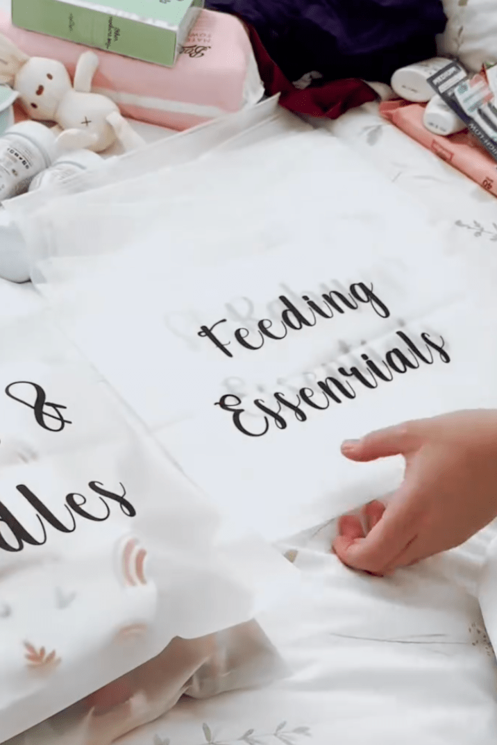 Maternity Bag Organizers x14 | Zip Lock Reusable Bags Set | Baby Shower Essentials - Bags