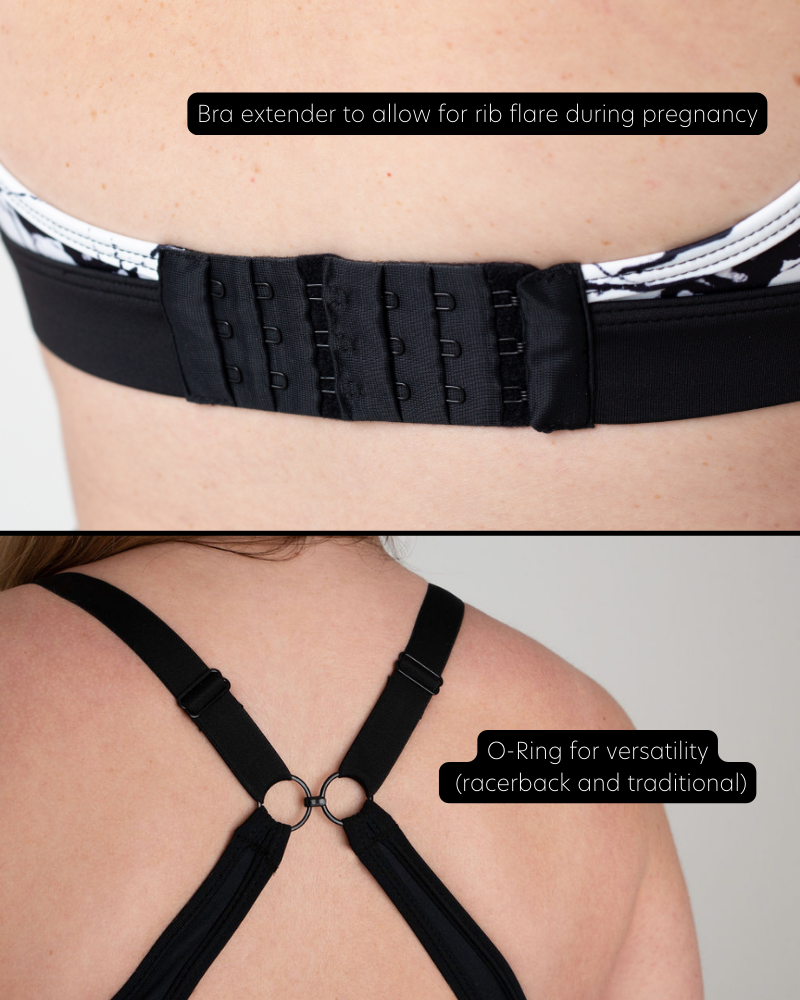 Maternity & Nursing Sports Bra | B-F Cup | Marble Print - Nursing