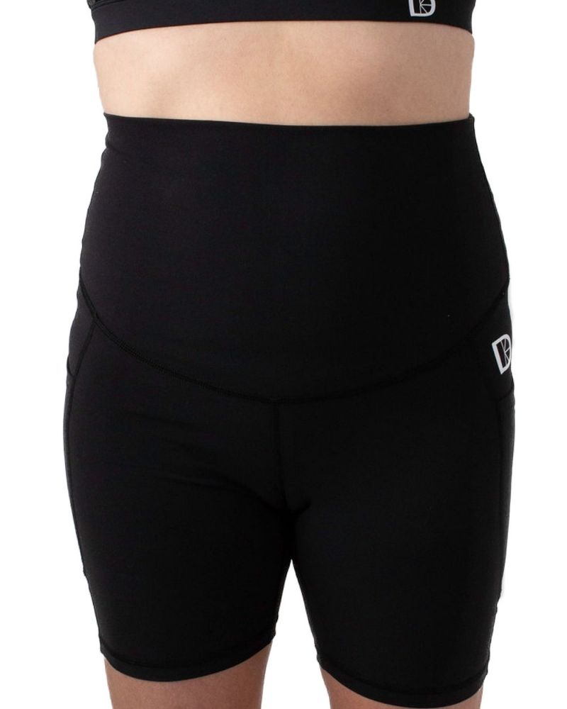 Maternity & Postnatal Active Support Cycling Shorts | Black - Shorts