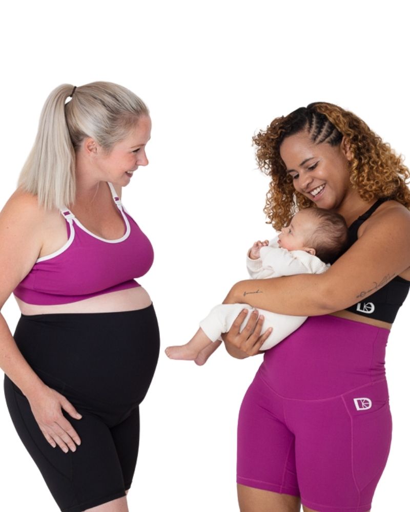 Maternity & Postnatal Active Support Cycling Shorts | Black - Shorts