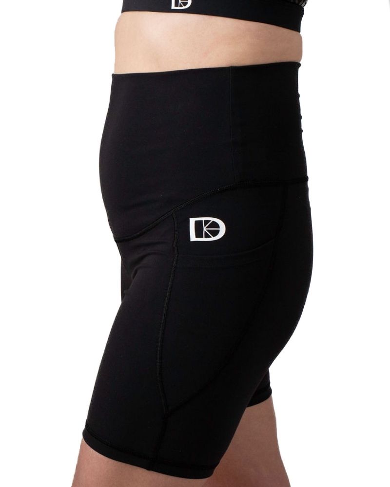Maternity & Postnatal Active Support Cycling Shorts | Black - Shorts