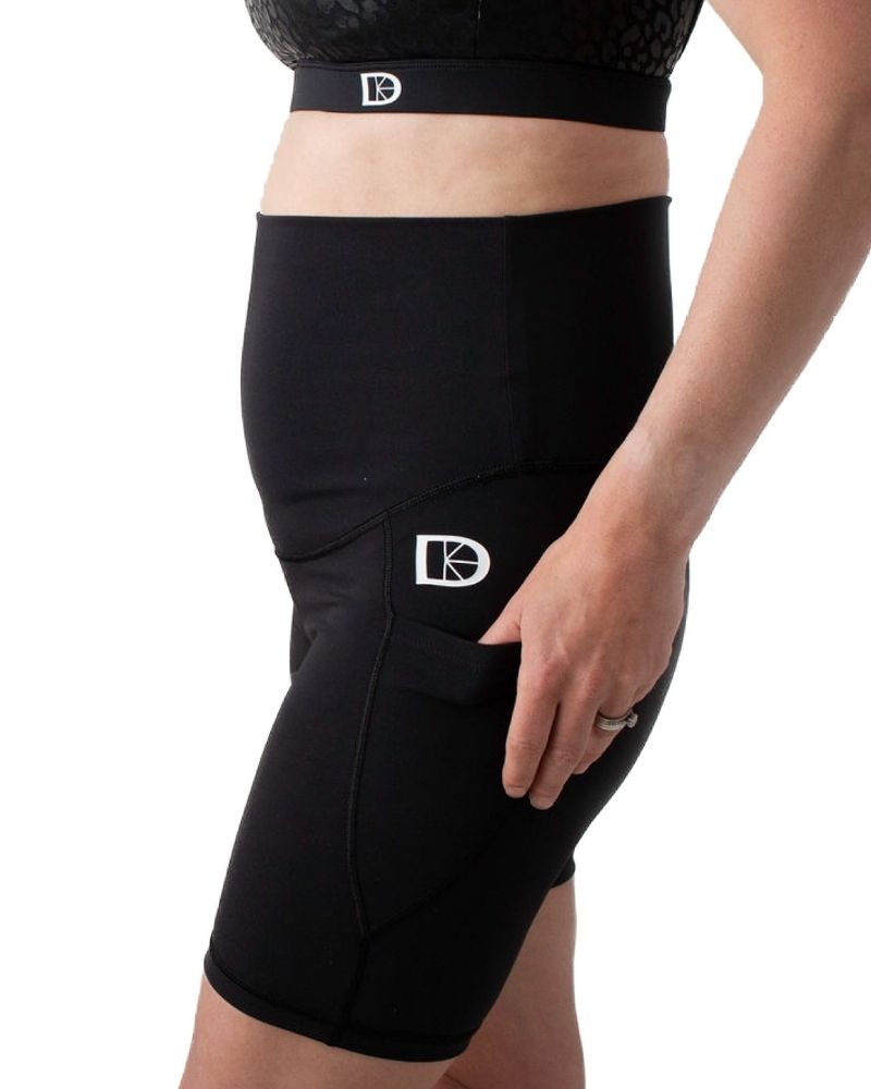 Maternity & Postnatal Active Support Cycling Shorts | Black - Shorts
