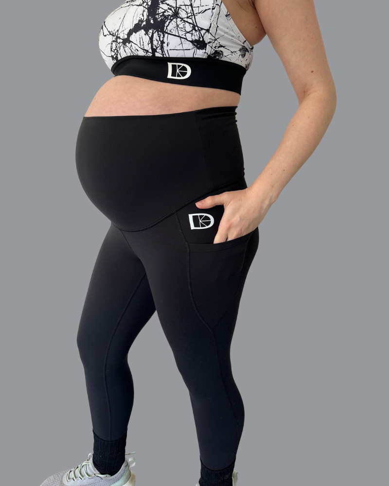 Maternity & Postnatal Active Support Leggings | Black - Leggings