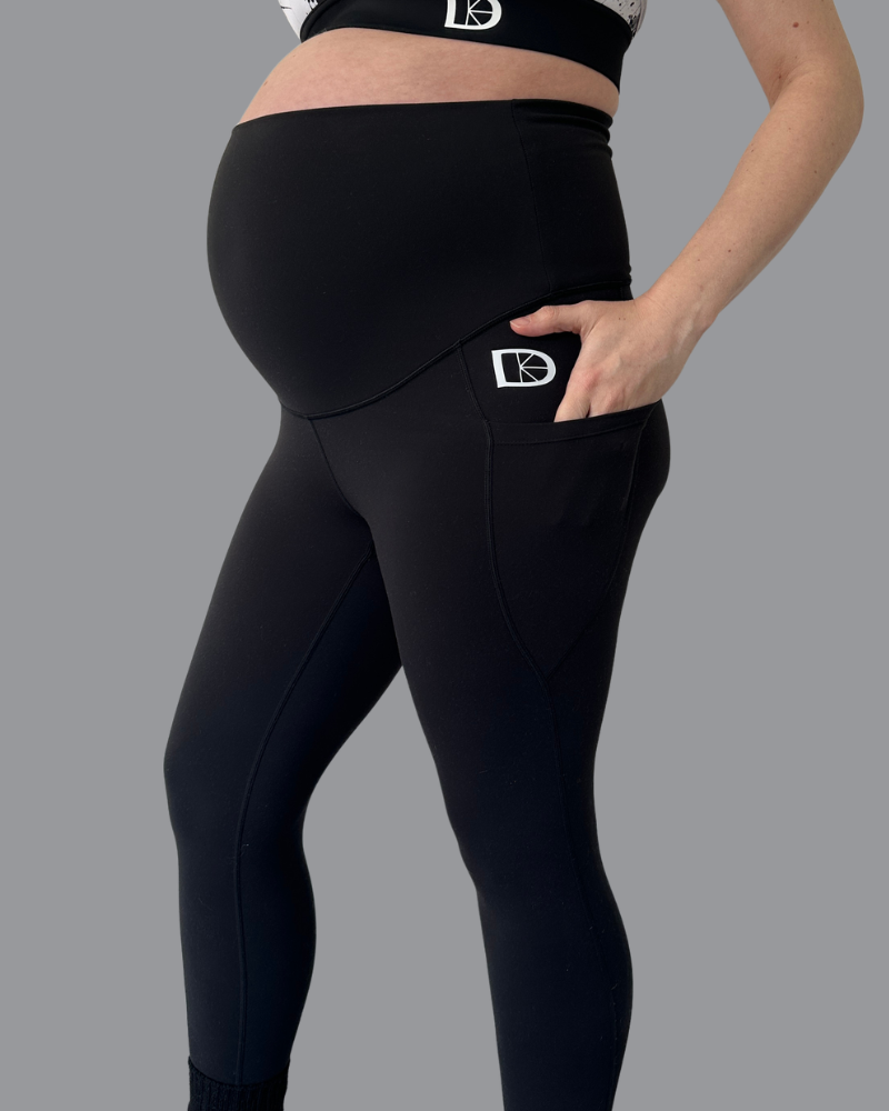 Maternity & Postnatal Active Support Leggings | Black - Leggings