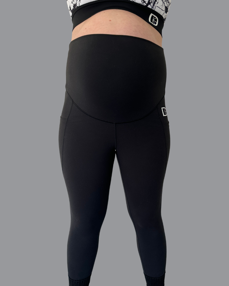 Maternity & Postnatal Active Support Leggings | Black - Leggings
