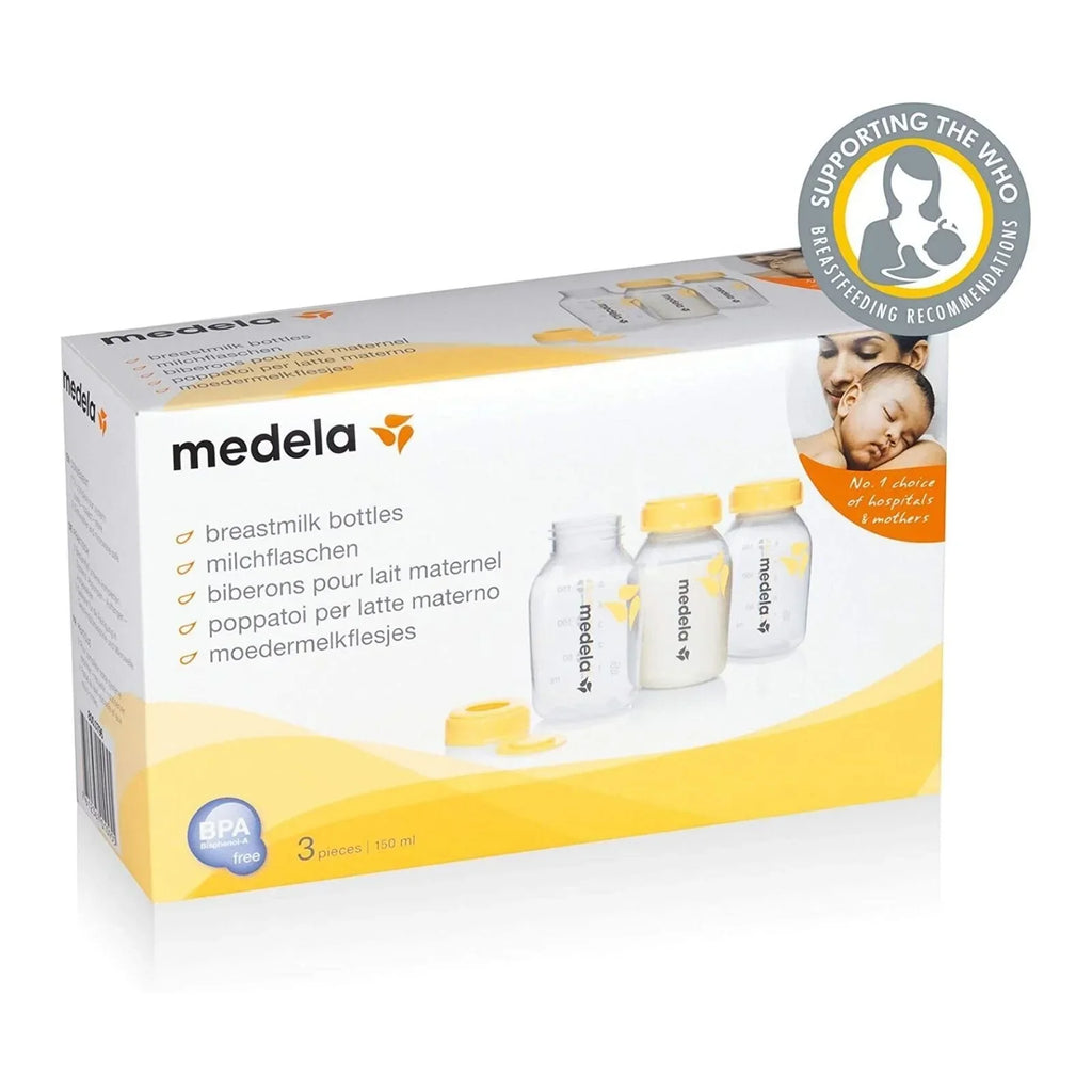 Medela Breastmilk Storage Bottles 150ml 3 pcs - Milk Storage Bags & Bottles