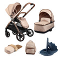 Mee-Go Cocoon Travel System with EVO Spin Car Seat – Toffee - Travel Systems