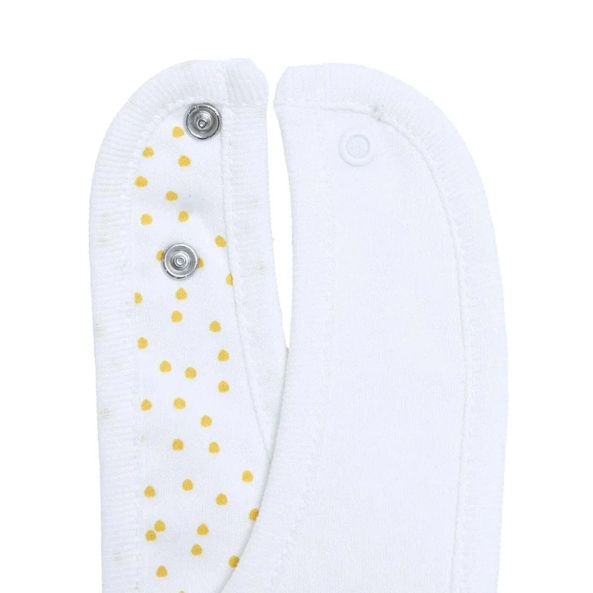 Messy Duck Embroidered Cotton Baby Bib Pack of 2 - Happy - Bibs