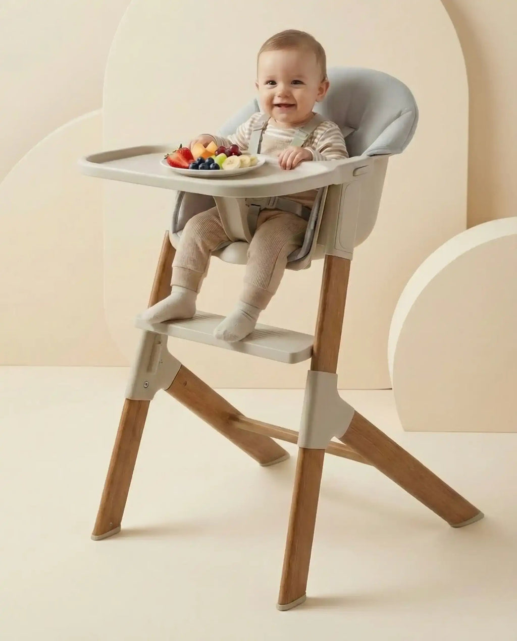 MICO Baby & Toddler Highchair - Beige - Highchair