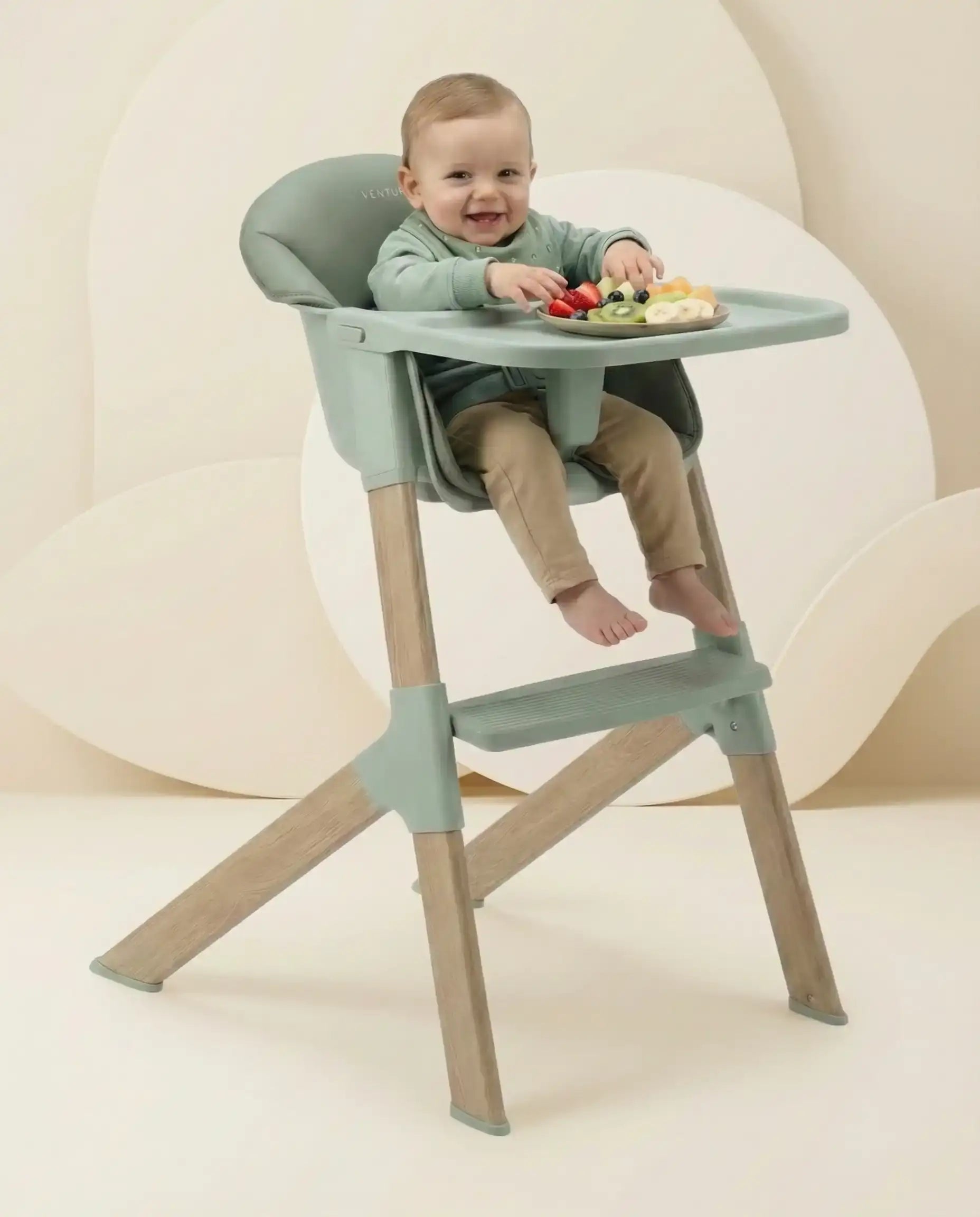 MICO Baby & Toddler Highchair - Green - Highchair