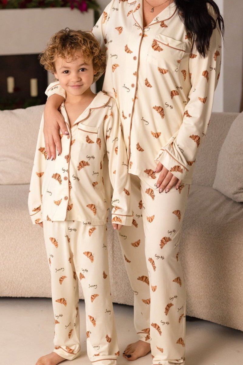 Mini COZY Croissant Club Pyjamas - Pyjamas