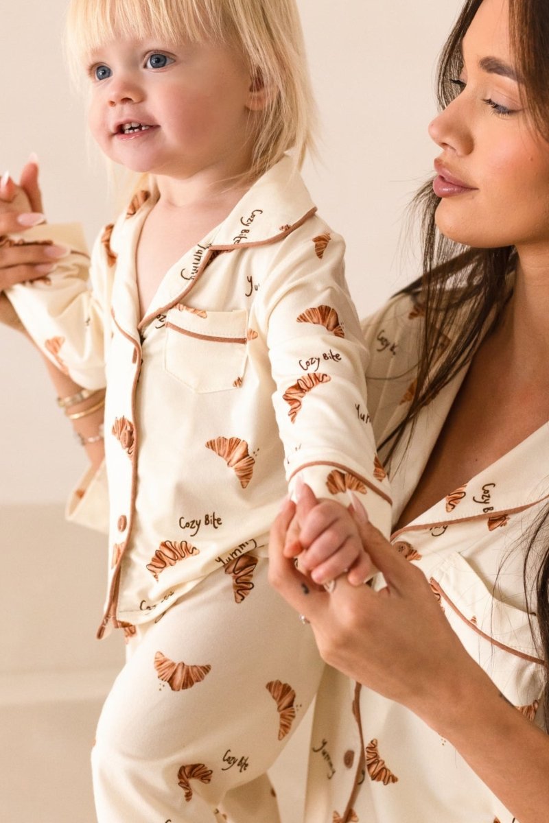 Mini COZY Croissant Club Pyjamas - Pyjamas
