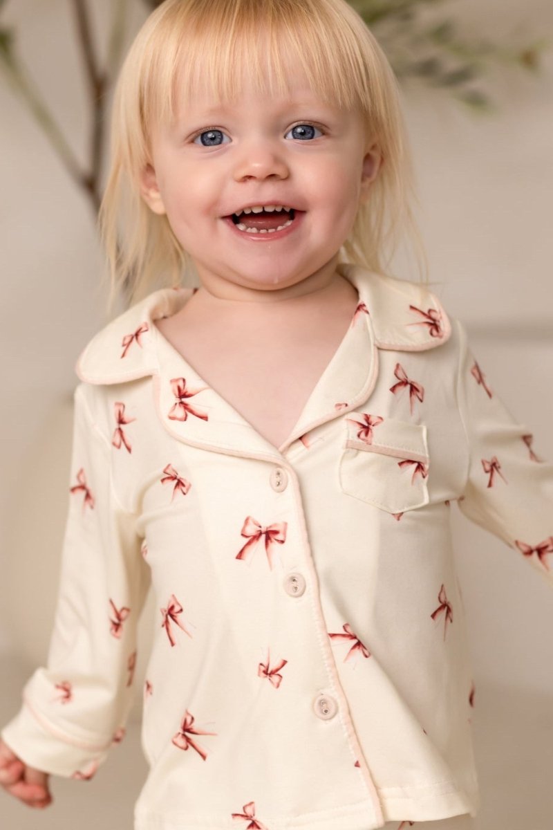 Mini COZY Rosy Ribbon Pyjamas Set - Pyjamas