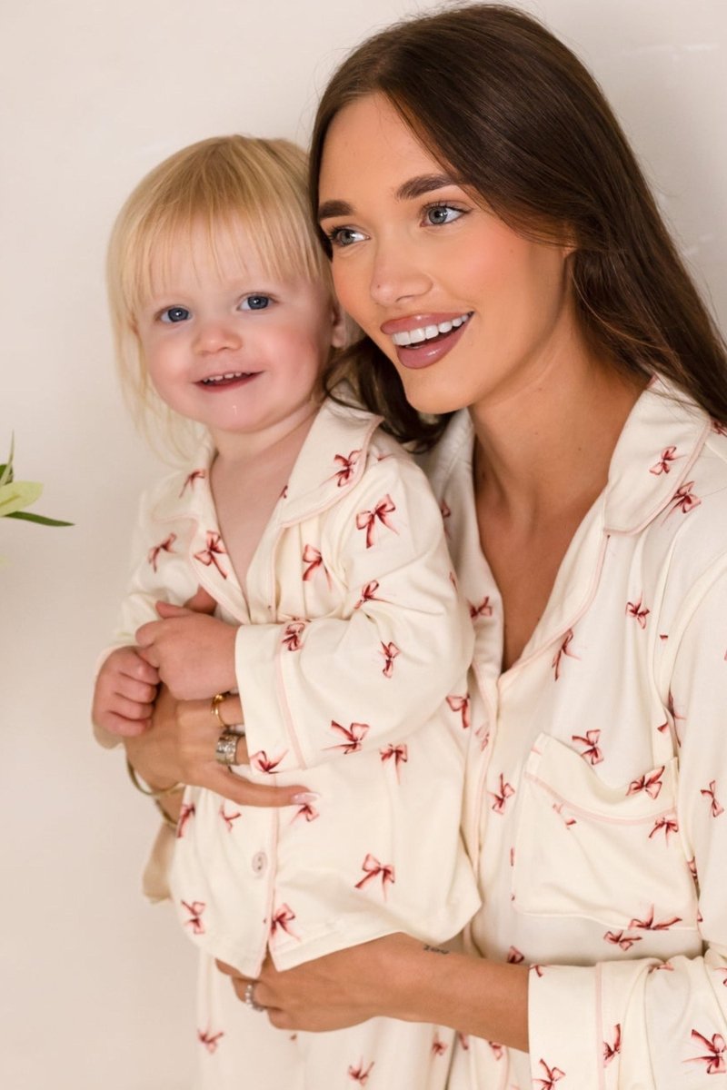 Mini COZY Rosy Ribbon Pyjamas Set - Pyjamas