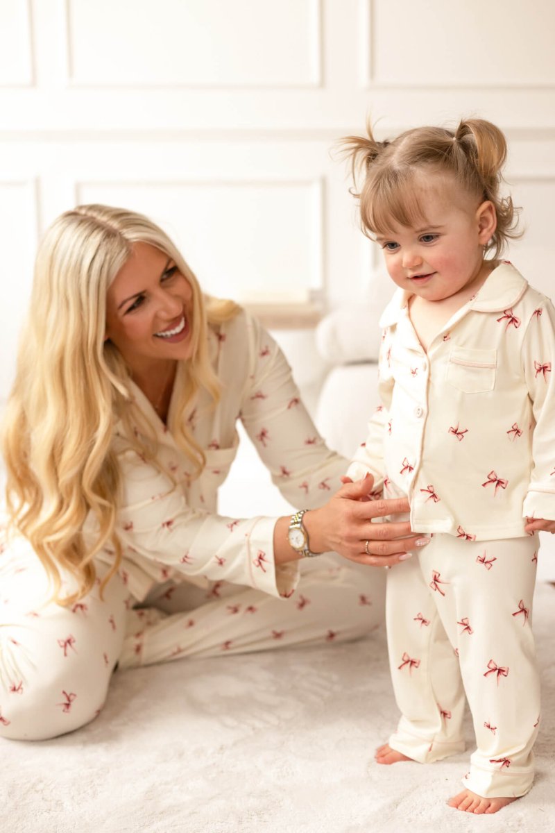 Mini COZY Rosy Ribbon Pyjamas Set - Pyjamas