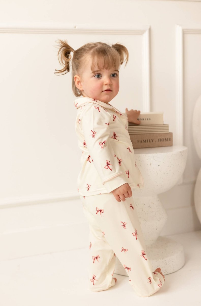 Mini COZY Rosy Ribbon Pyjamas Set - Pyjamas