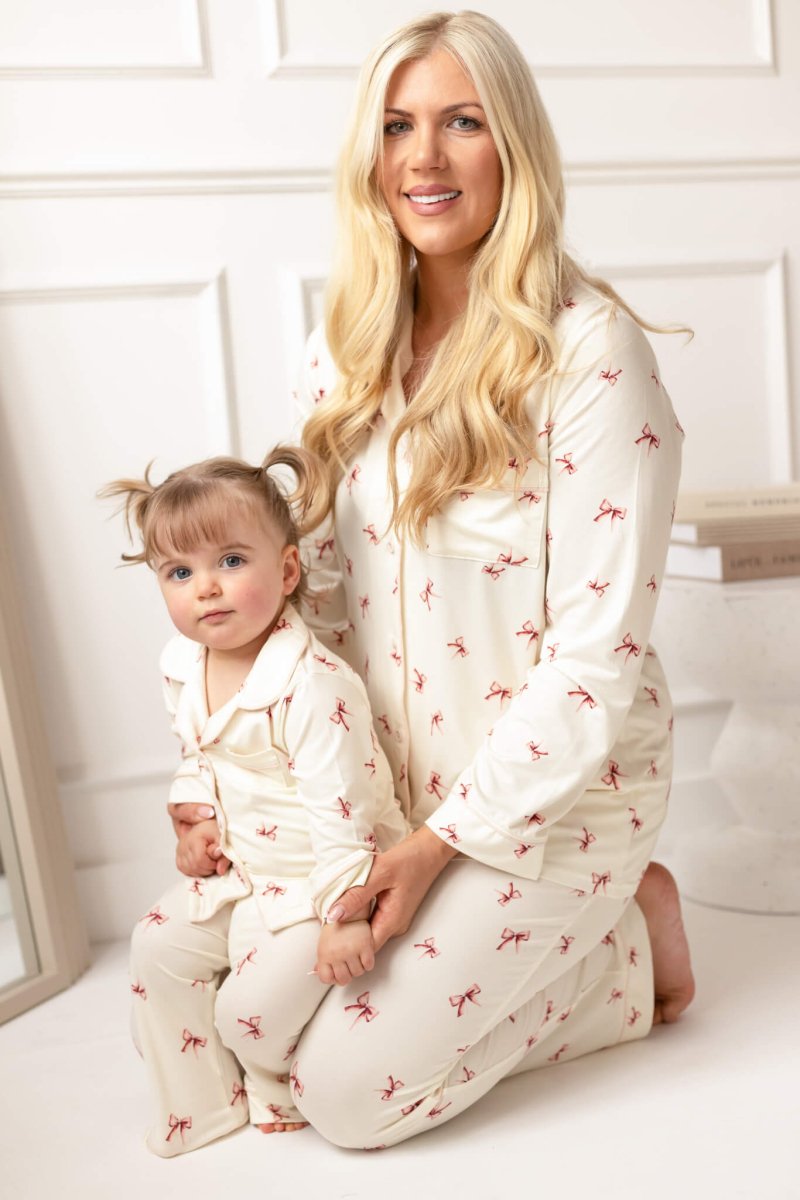 Mini COZY Rosy Ribbon Pyjamas Set - Pyjamas