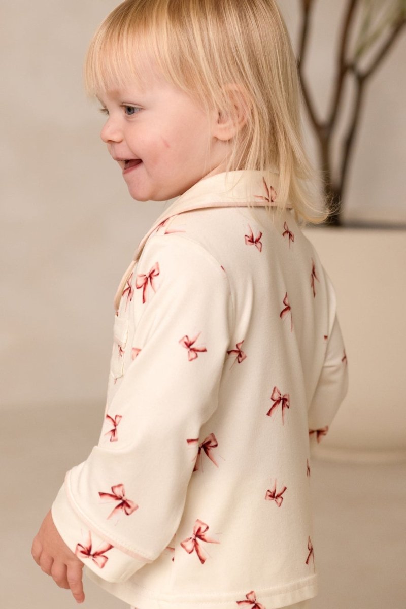 Mini COZY Rosy Ribbon Pyjamas Set - Pyjamas