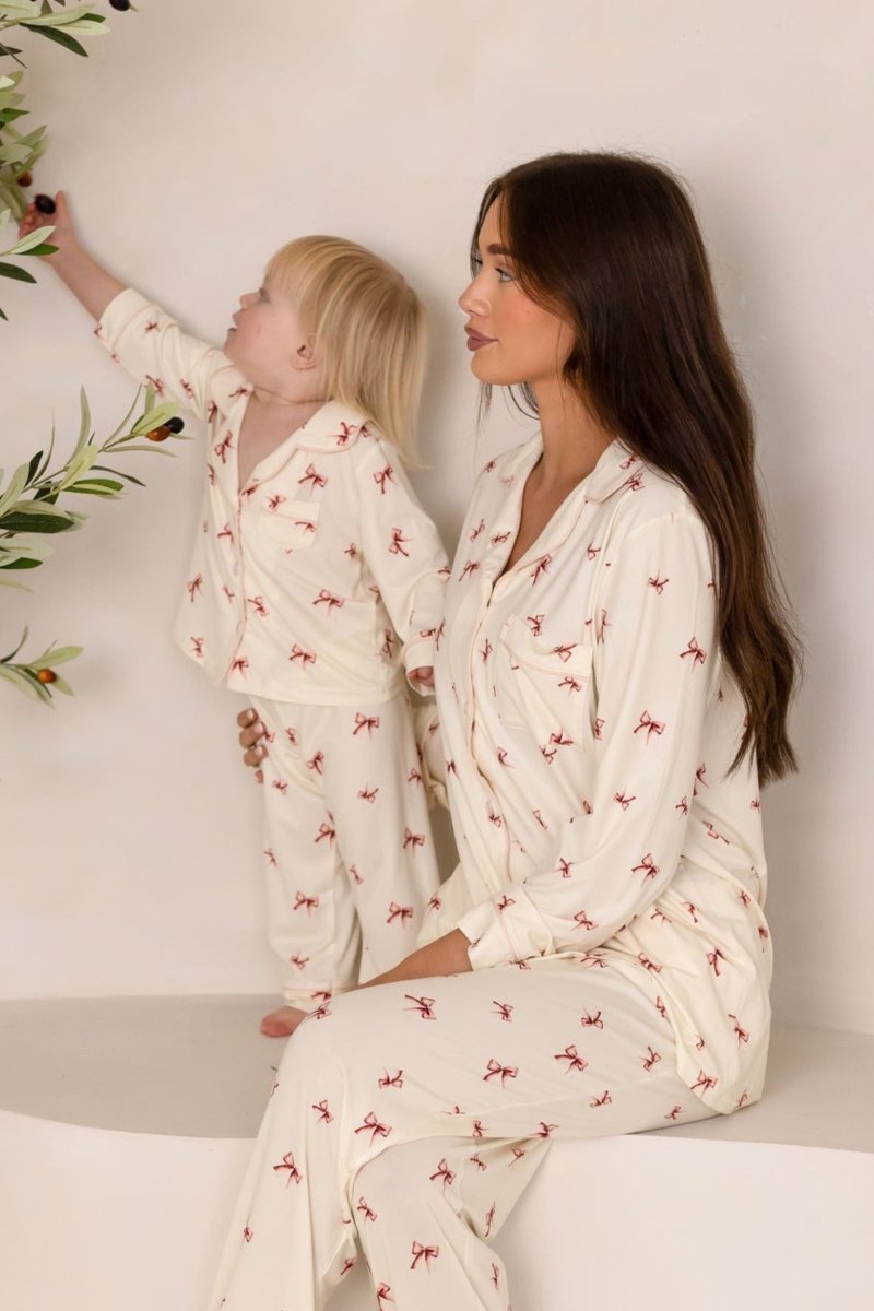 Mini COZY Rosy Ribbon Pyjamas Set - Pyjamas