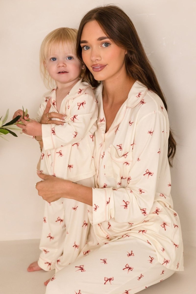 Mini COZY Rosy Ribbon Pyjamas Set - Pyjamas