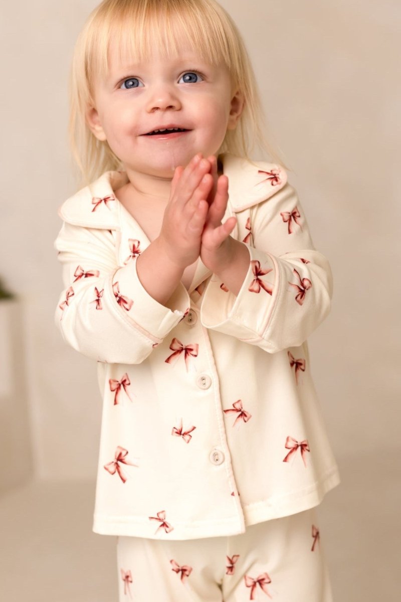 Mini COZY Rosy Ribbon Pyjamas Set - Pyjamas