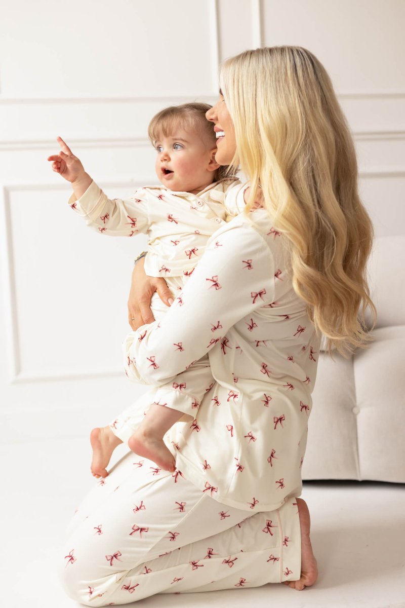 Mini COZY Rosy Ribbon Pyjamas Set - Pyjamas
