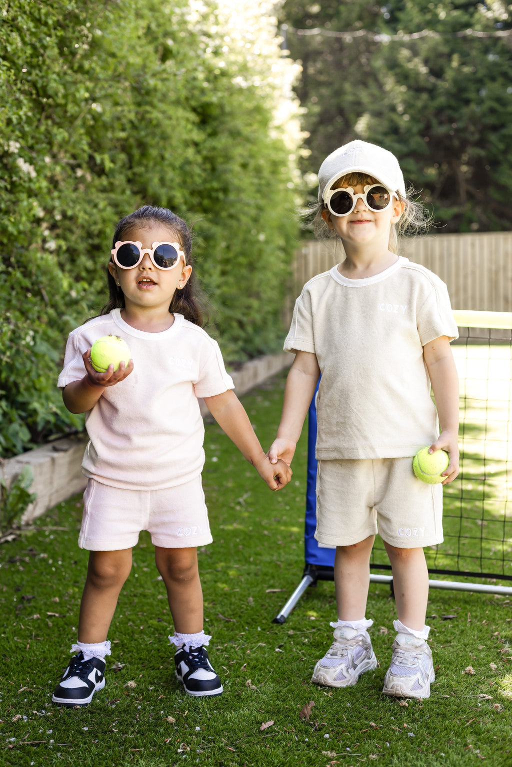 Mini COZY Terry Towelling Tee - Sand - Outfit Sets
